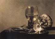 Pieter Claesz Museums national style life with Romer and silver shell France oil painting artist